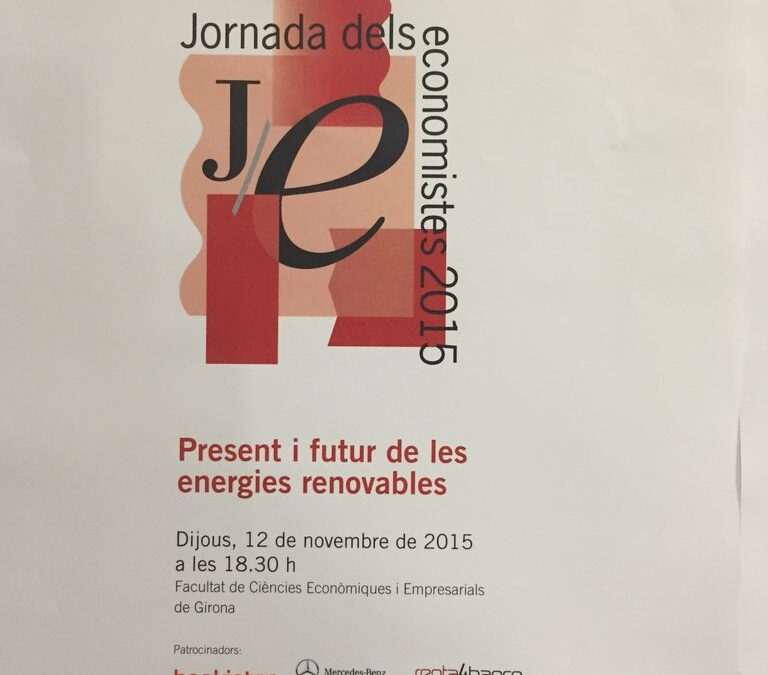 Jornada Col·legi d’Economistes de Catalunya 2015