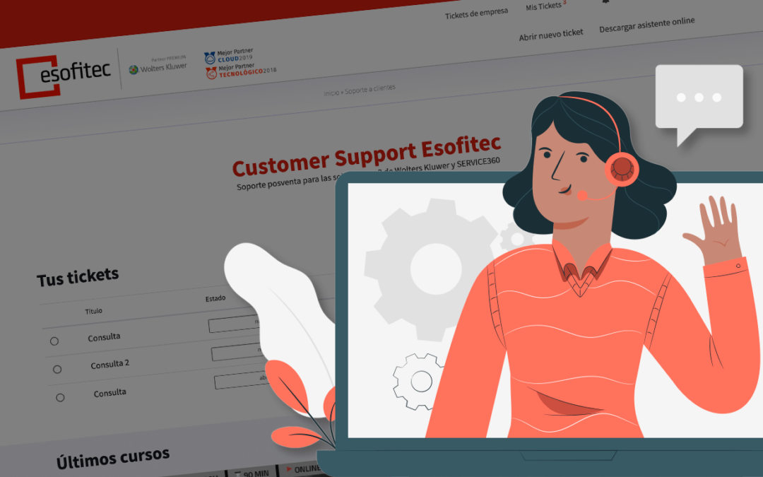 Crear ticket en el Customer Support de Esofitec